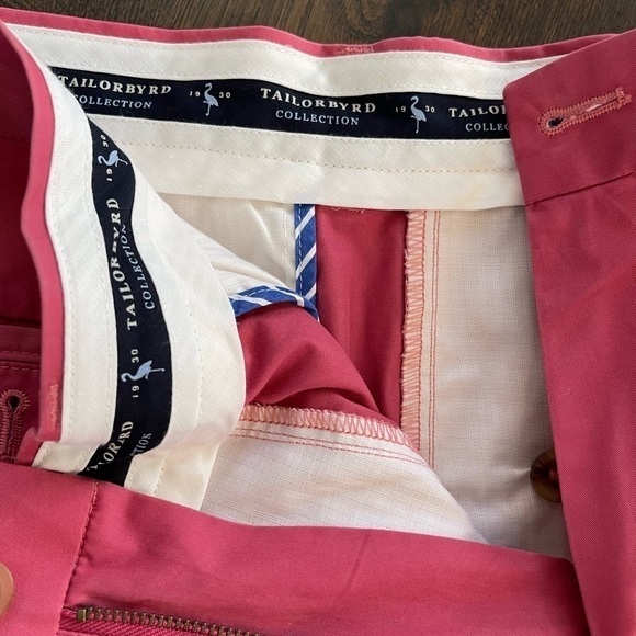Tailorbyrd Collection Nantucket Red Chinos, Size 34 - Picture 3 of 5